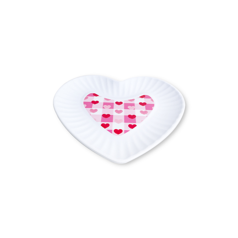 Red Pink Heart Plate