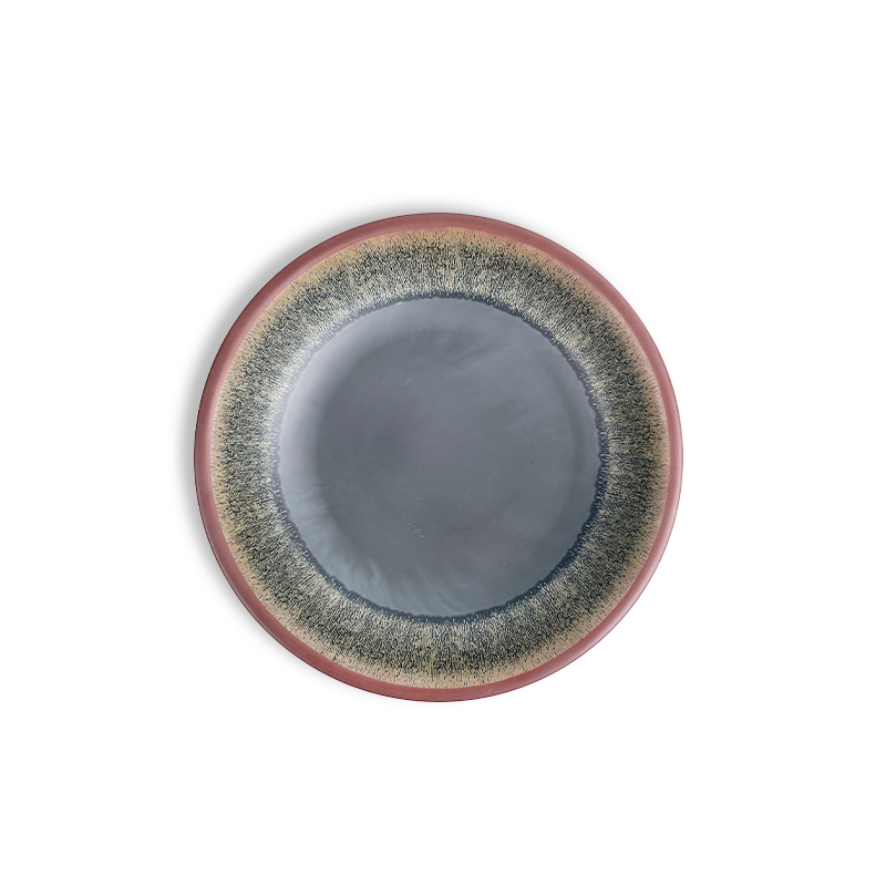 Rustic Red Rim Plate