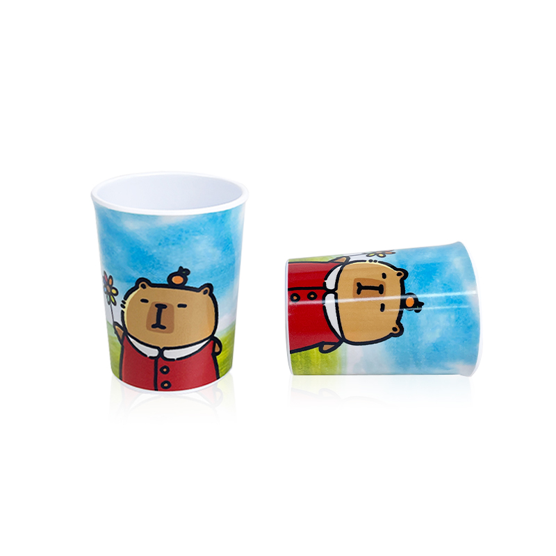 కార్టూన్ బేర్ ప్రింట్ మెలమైన్ కప్