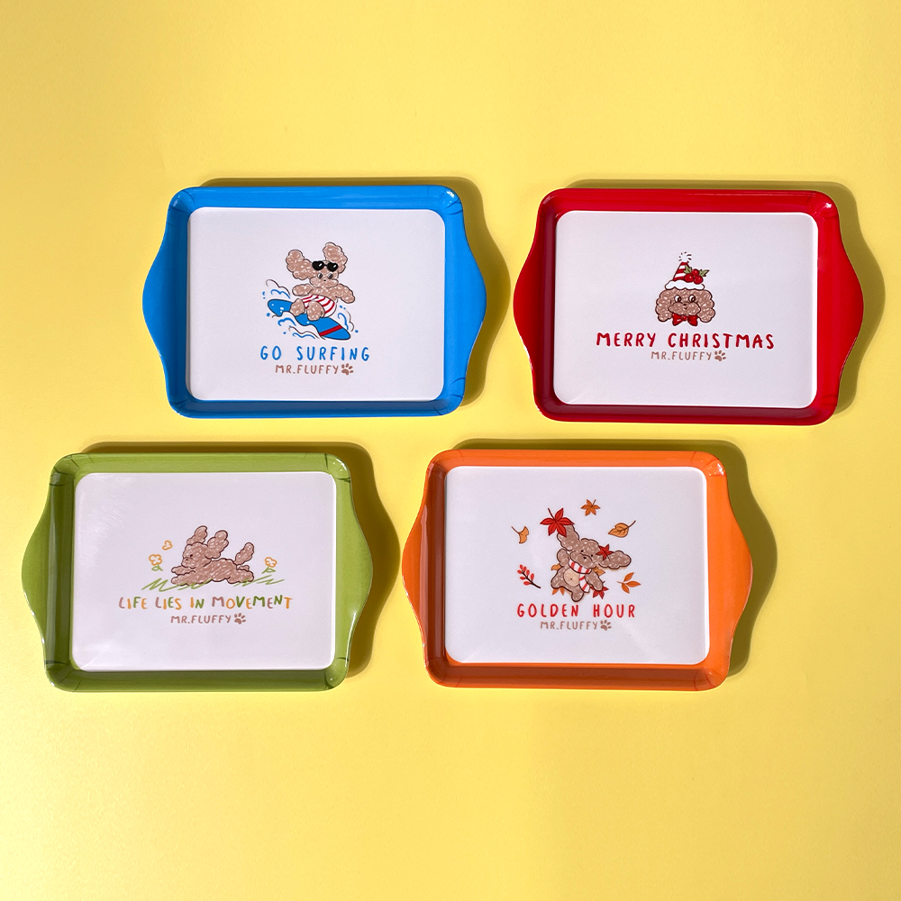 Mr.fluffy melamine tray