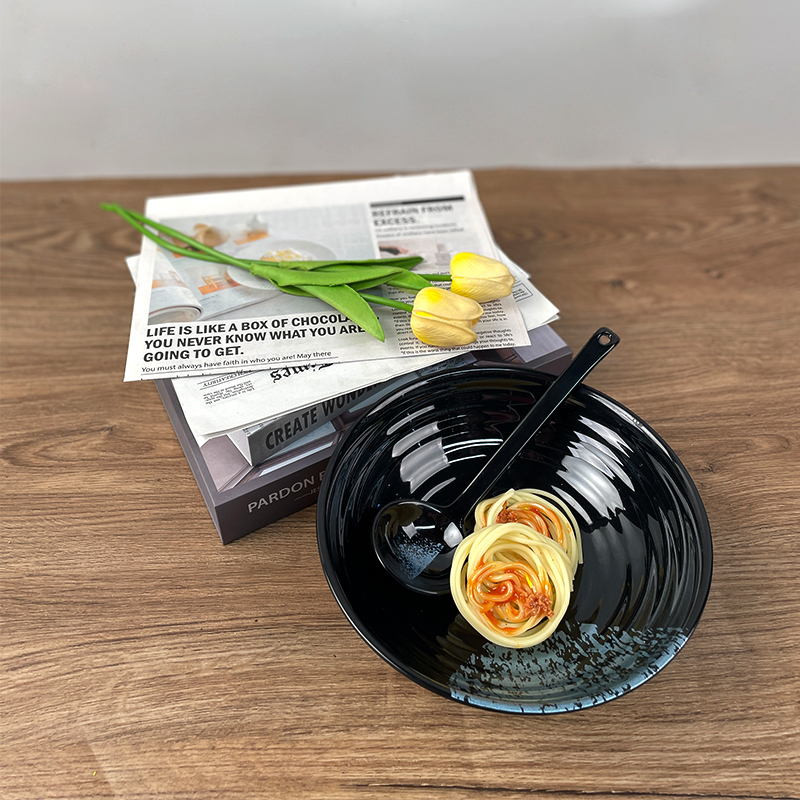 Melamine Bowls with Spoons