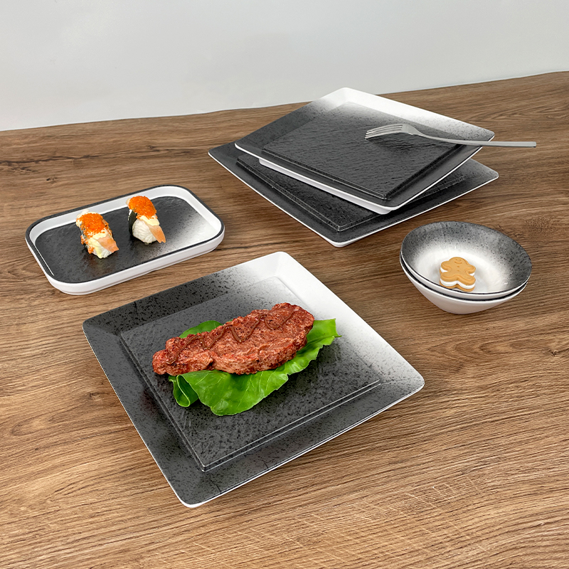 restaurant-tableware-melamine-square-plate-lifestyle
