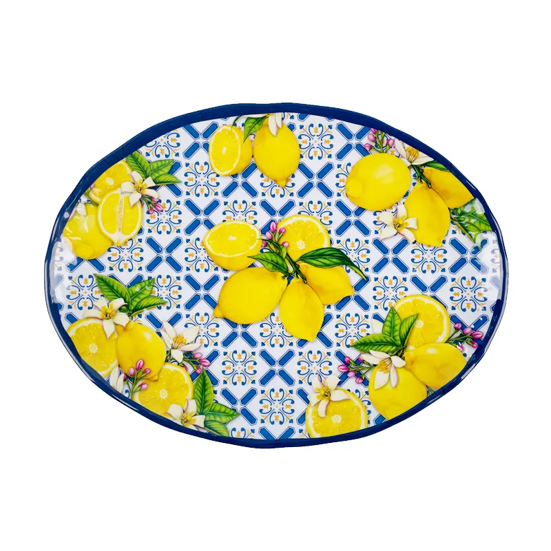 flower melamine plate
