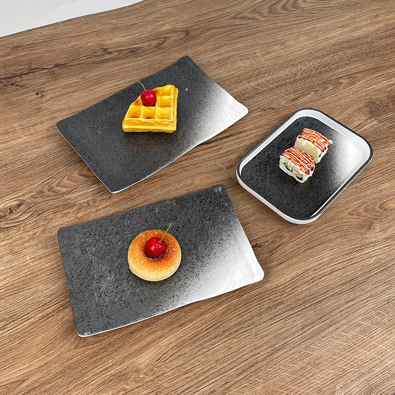 Plats rectangulars de melamina Bestwares per a aperitius, estil de vida