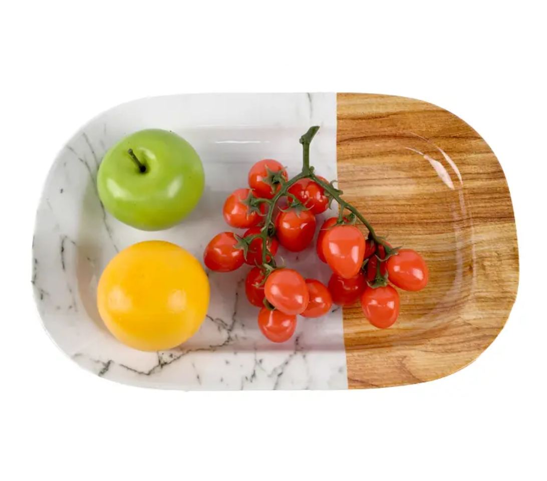 oval melamine tray